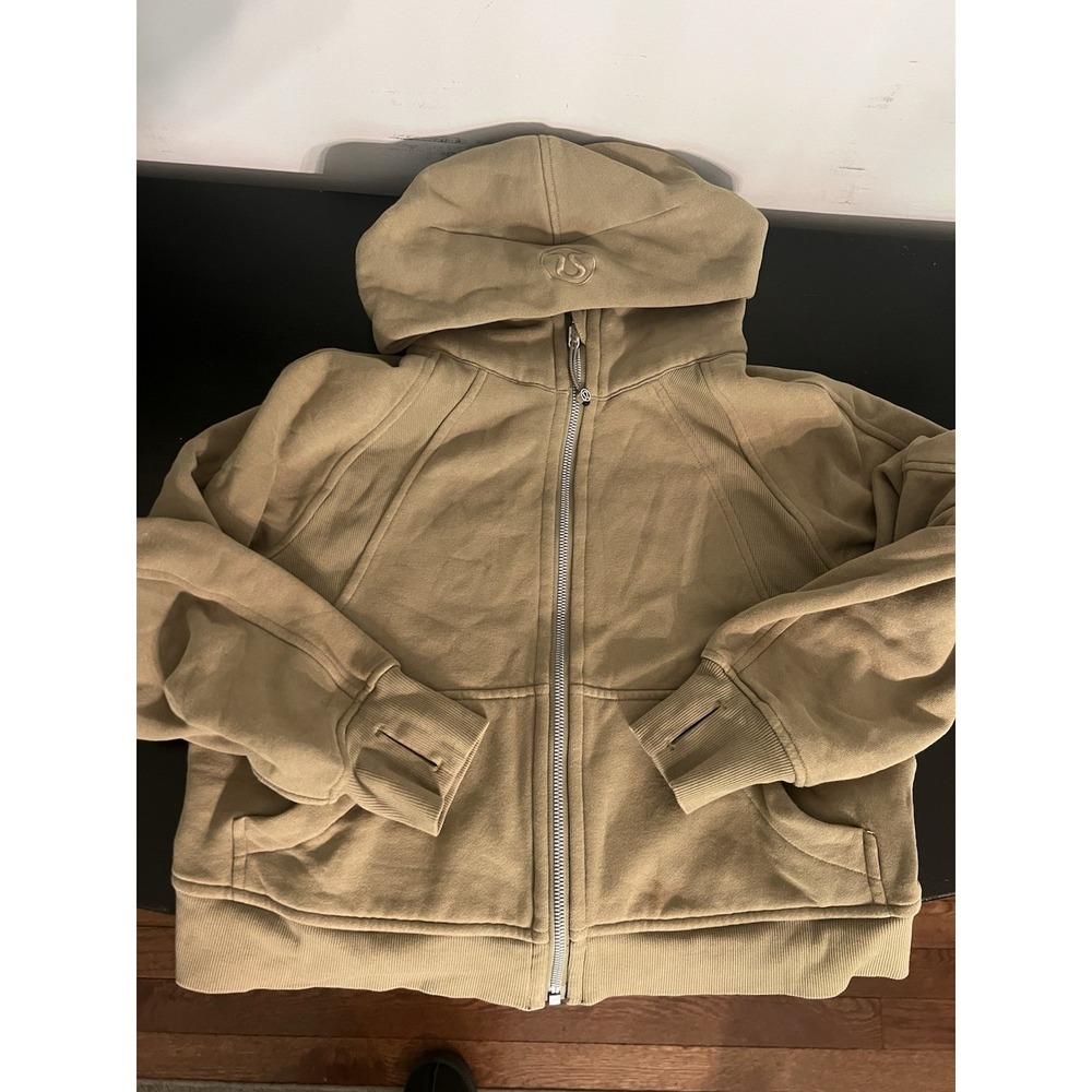 Lululemon Scuba Full Zip Hoodie Bronze‎ Green XS /S Special Green Color Pristine